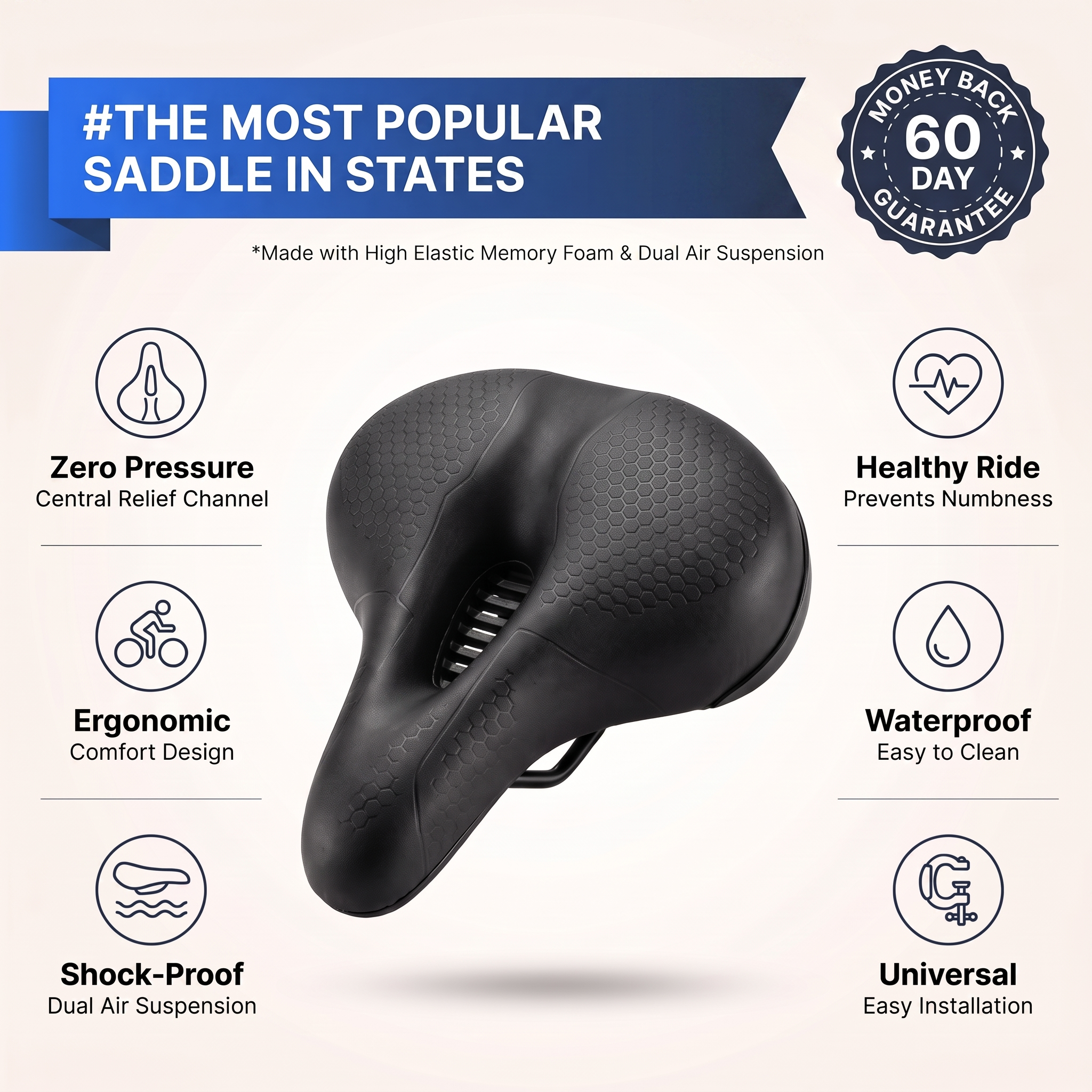 CityLand™ Saddle | Ride longer than you used to