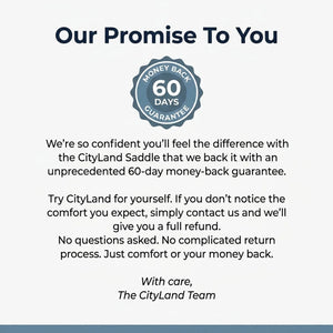 CityLand™ Saddle | Ride longer than you used to